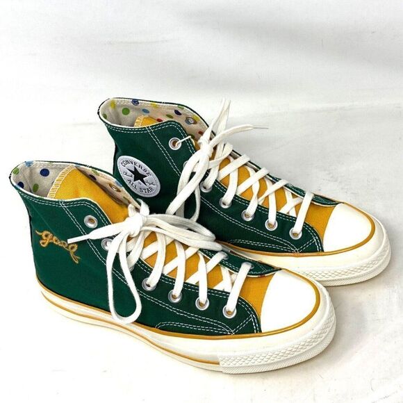 Converse Chuck 70 GOLF WANG Shoe Women Green Yellow Canvas A04325C-GGYWY Size 5 - Picture 4 of 8